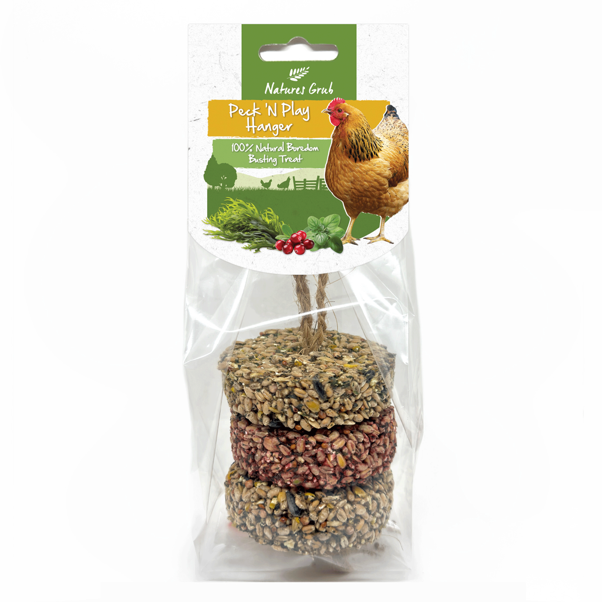 Natures Grub Peck 'N Play Hanging Treat 240g
