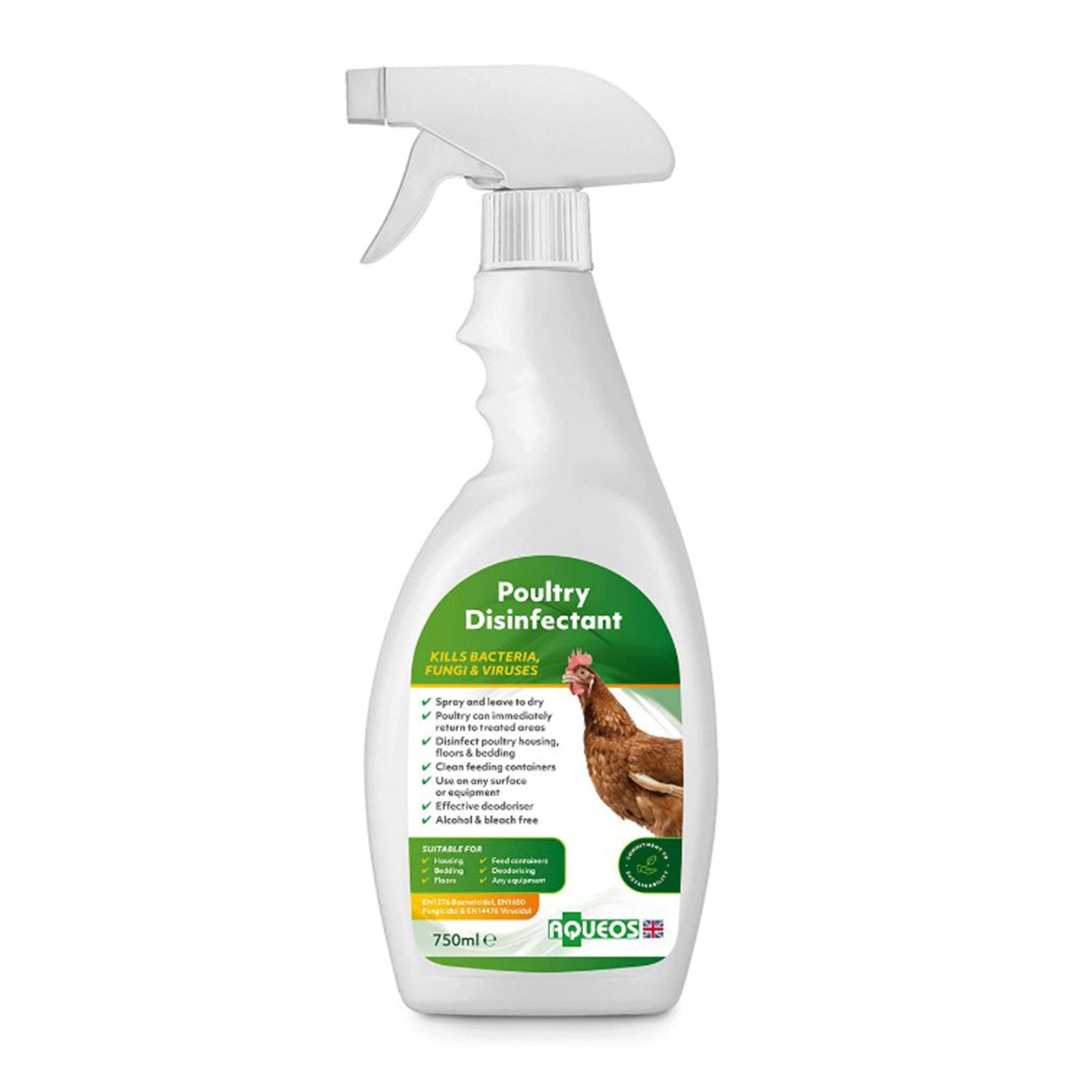 Aqueos Poultry Disinfectant Spray 750ml