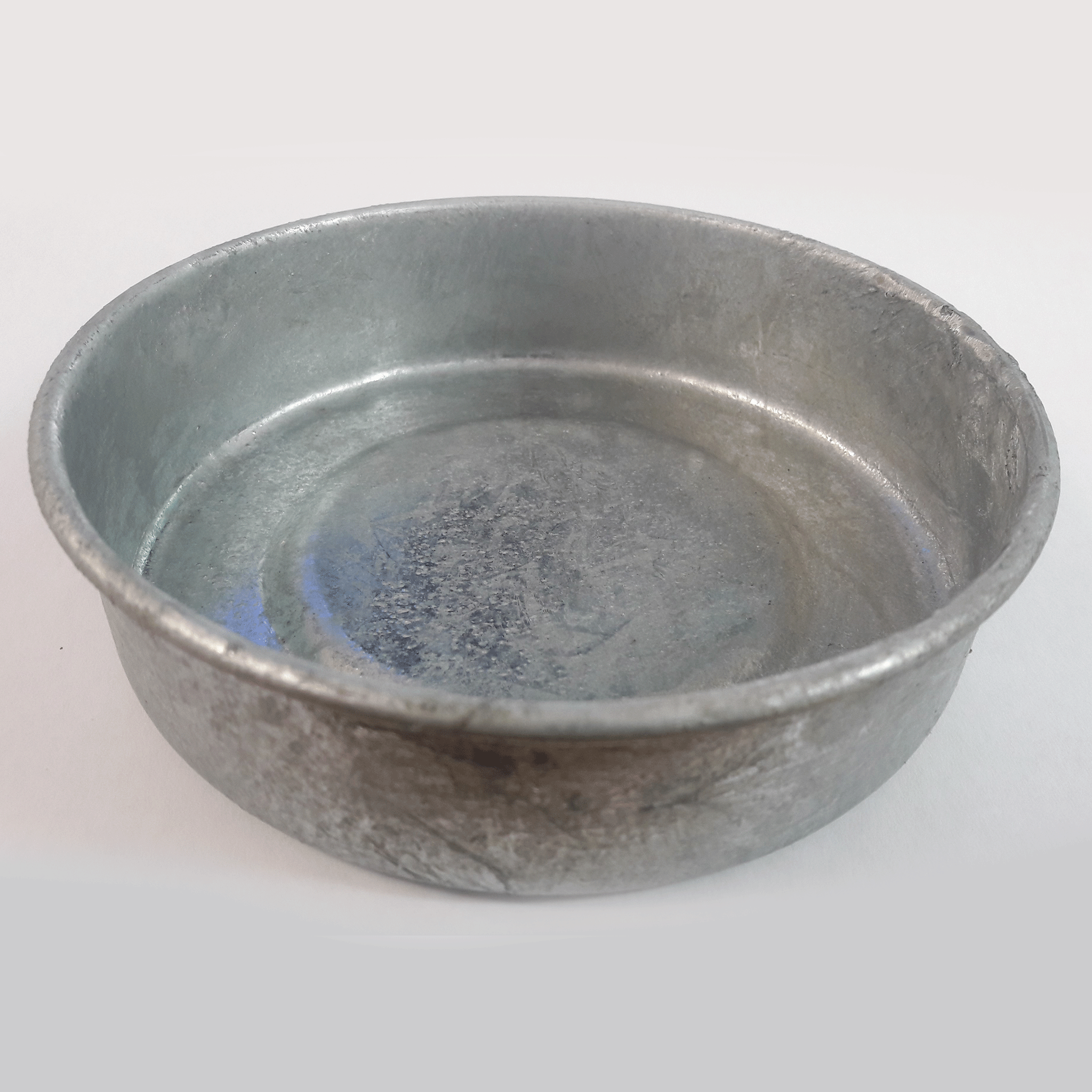 Stockshop Galvanised Round Poultry Pan 14cm