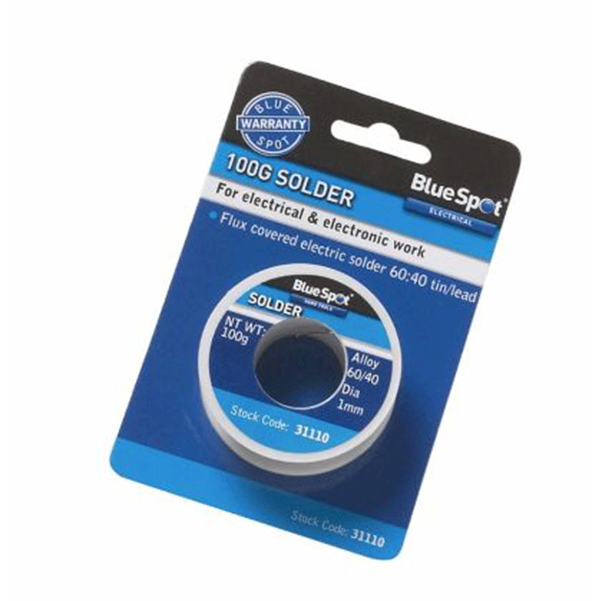 Blue Spot Solder Wire 60/40 Tin/Lead - 100g Reel