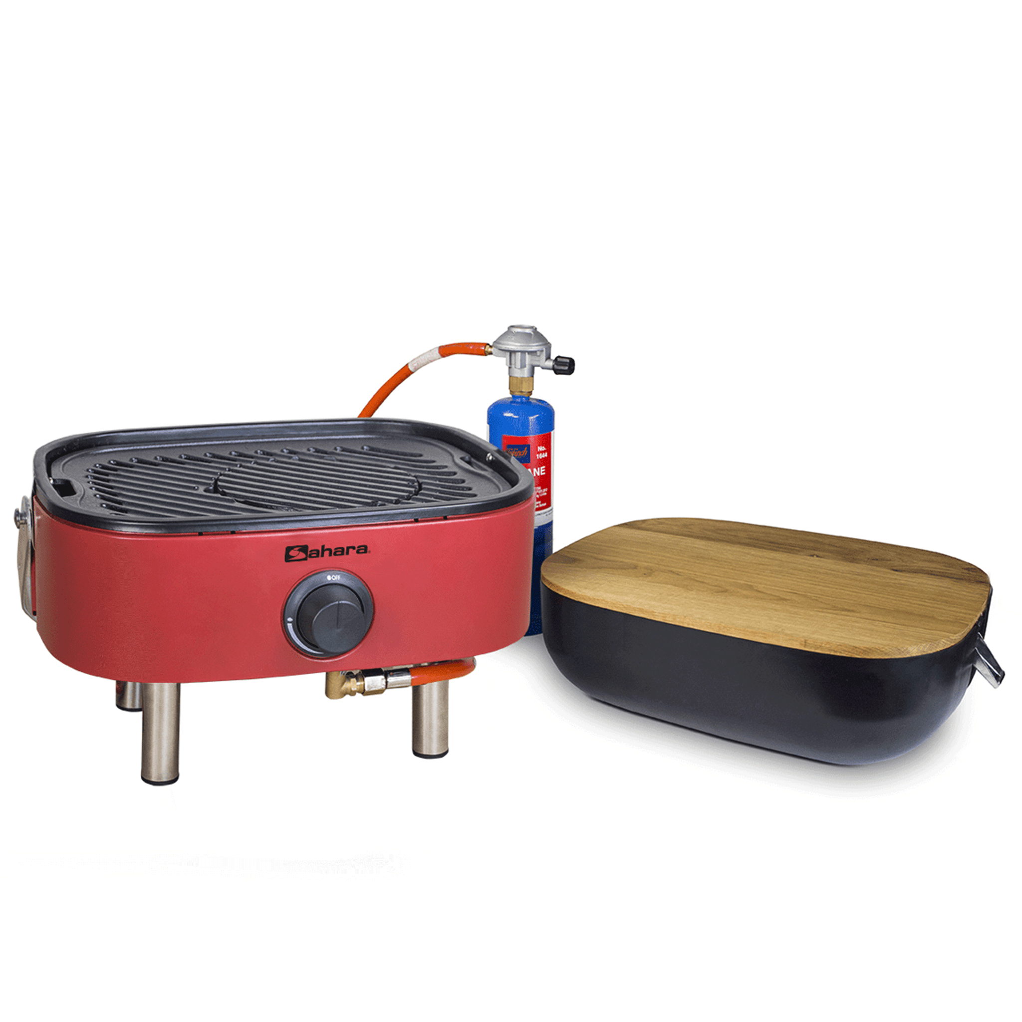 Sahara Mini Portable Gas BBQ Red