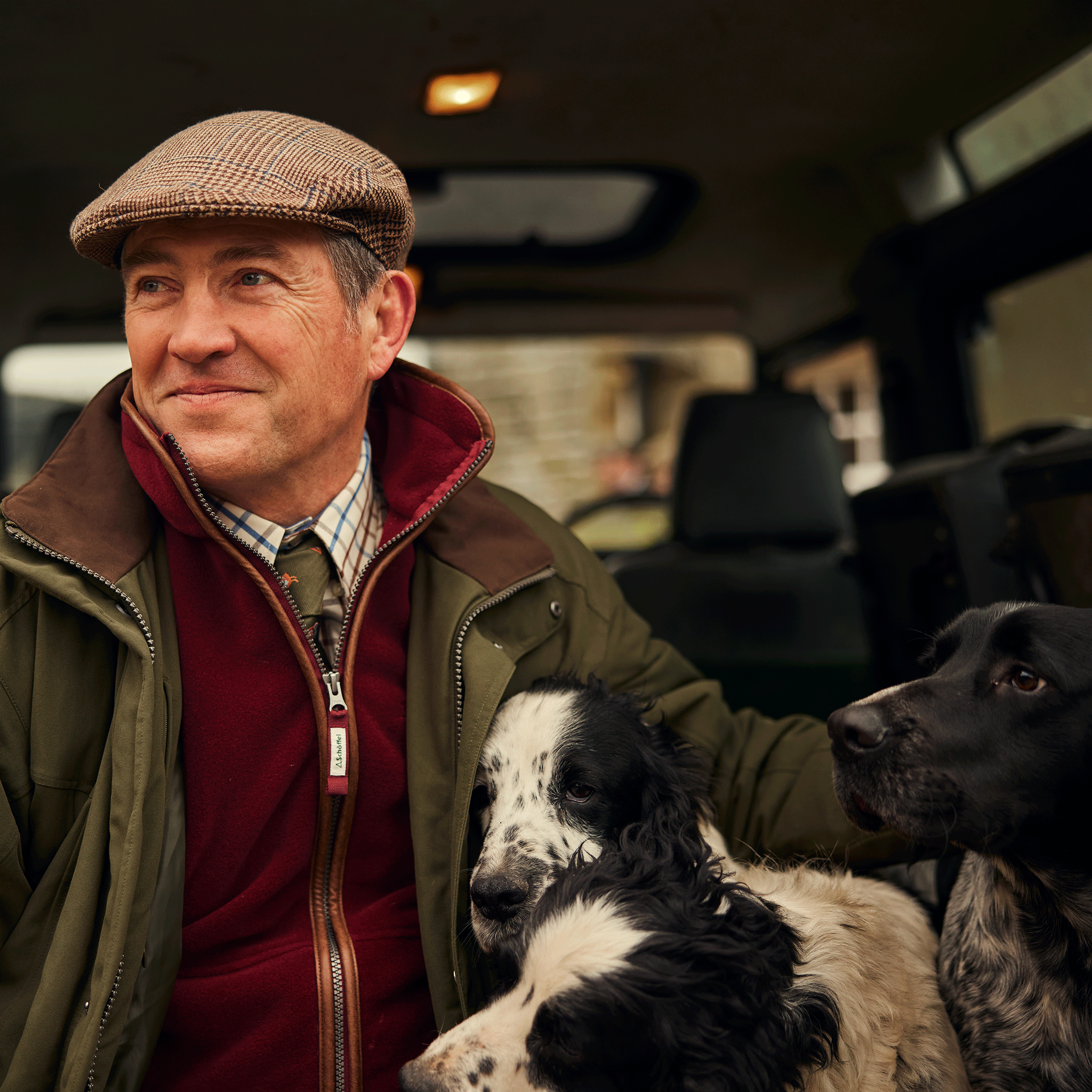 Schoffel Ashford Silk Tie in Forest French Partridge