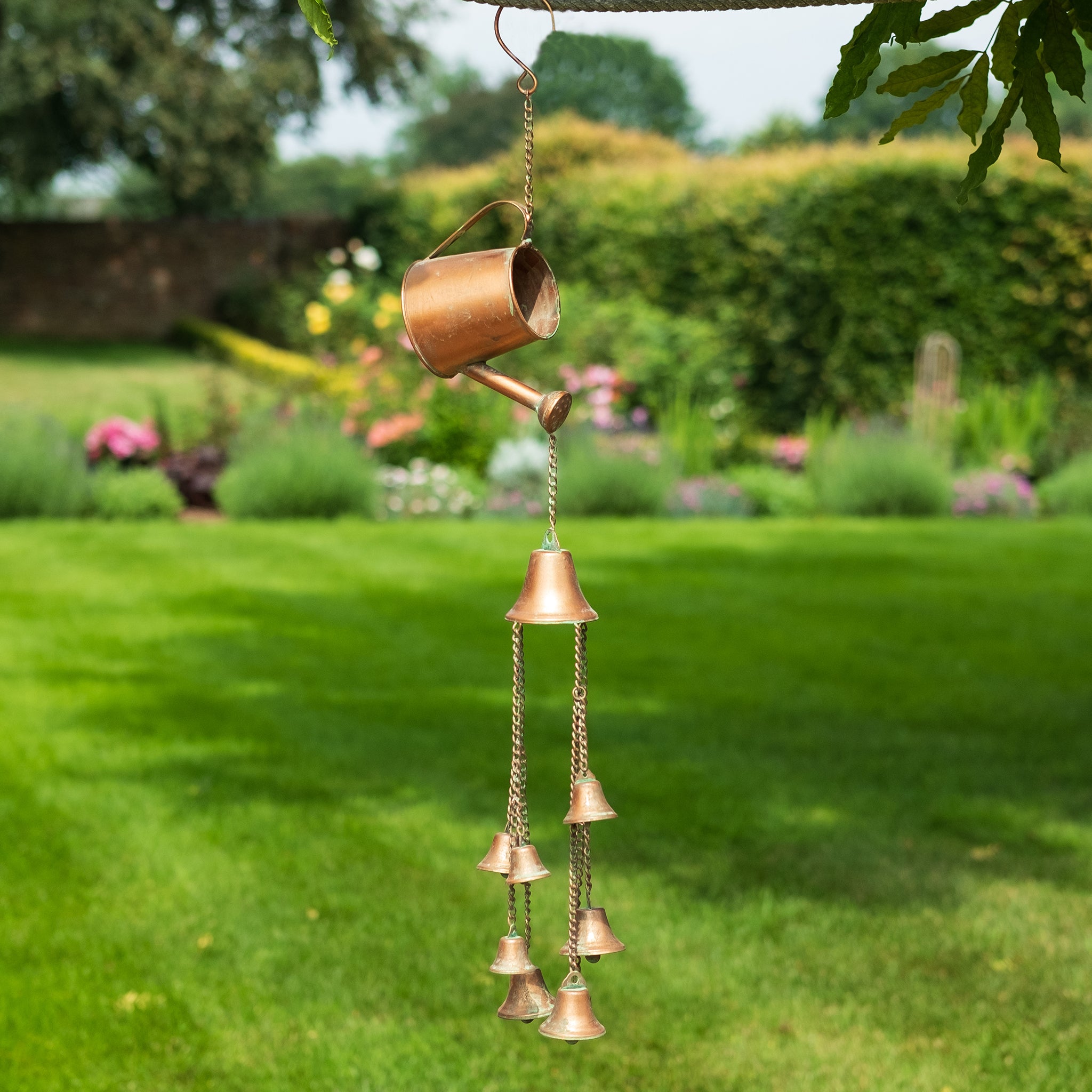 Ascalon Watering Can & Bell Garden Chime