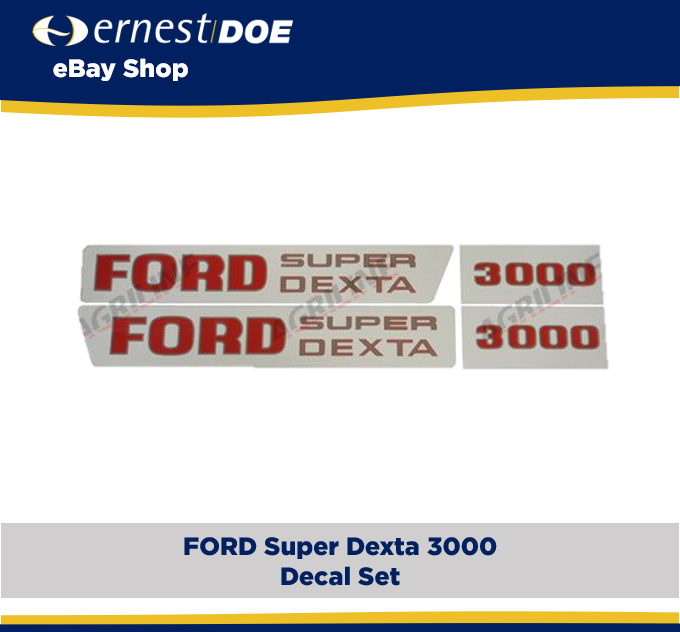 Agriline Decal Set for Fordson 3000 Super Dexta Tractor