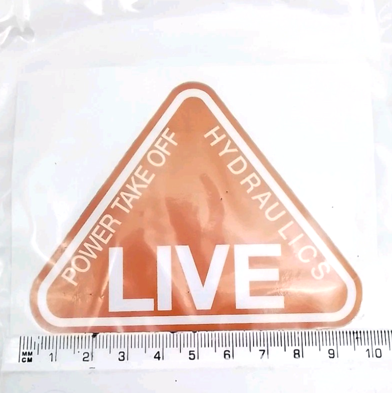 Agriline Live Drive Orange Decal for Fordson Power Major and Super Major