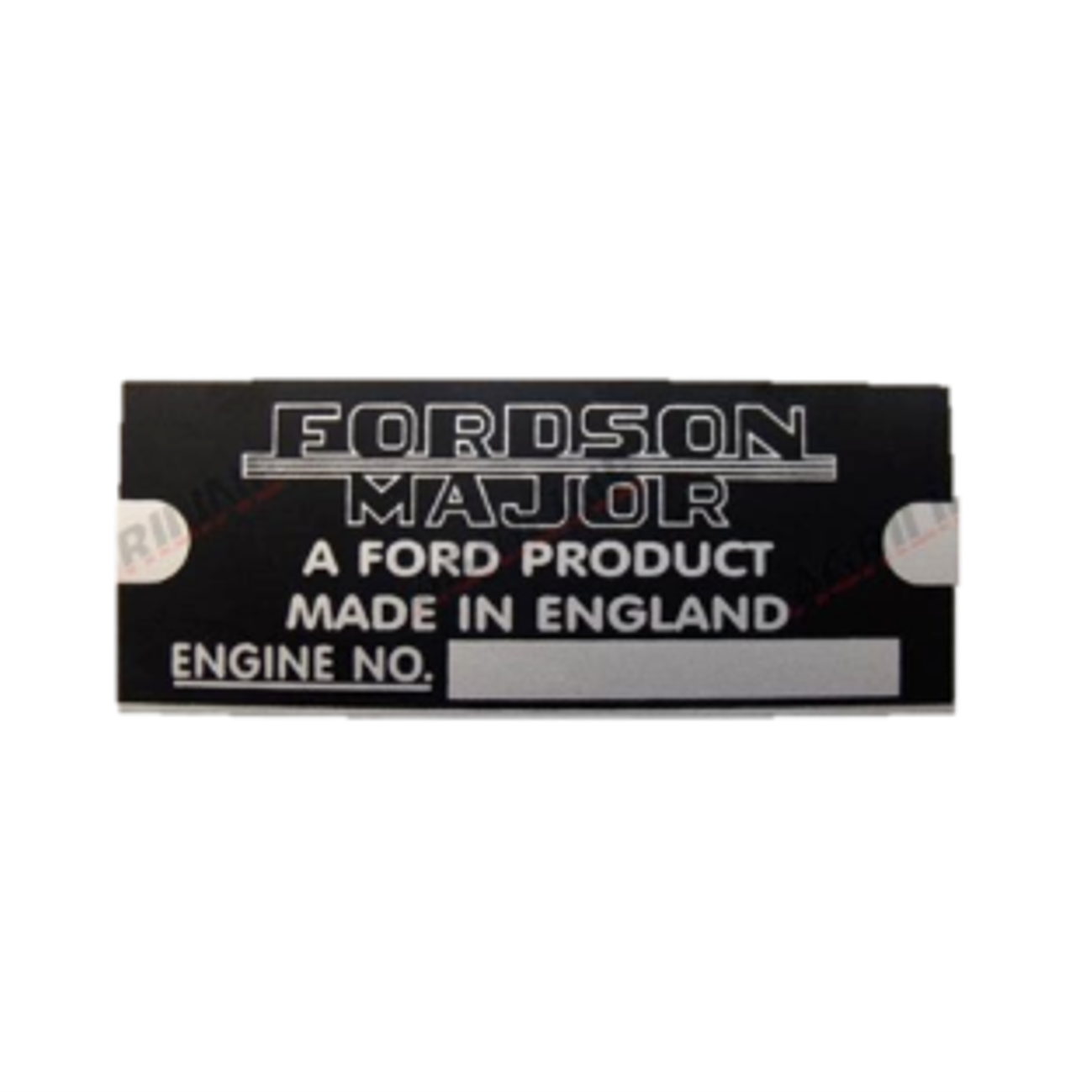Agriline Fordson Major Engine Serial Number Plate Identity Plate