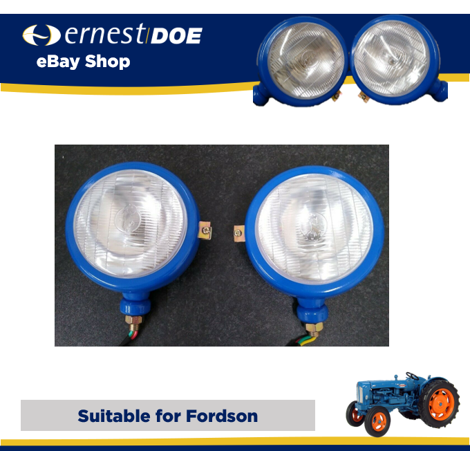 Agriline Fordson Headlight Set for Headlights outside of the grille