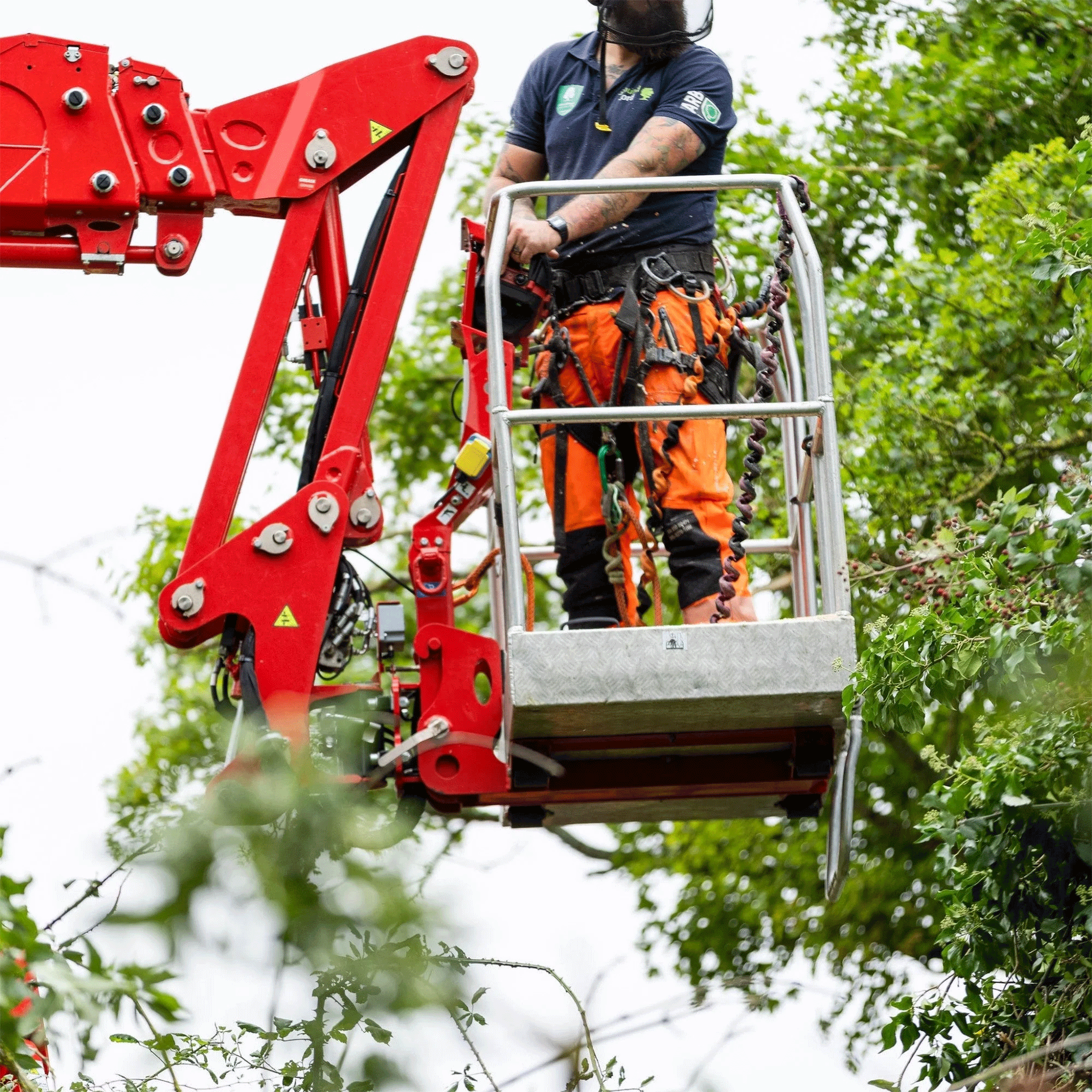 Arbortec Breatheflex Pro Chainsaw Trousers Design C Class 1 Hi-Vis Orange