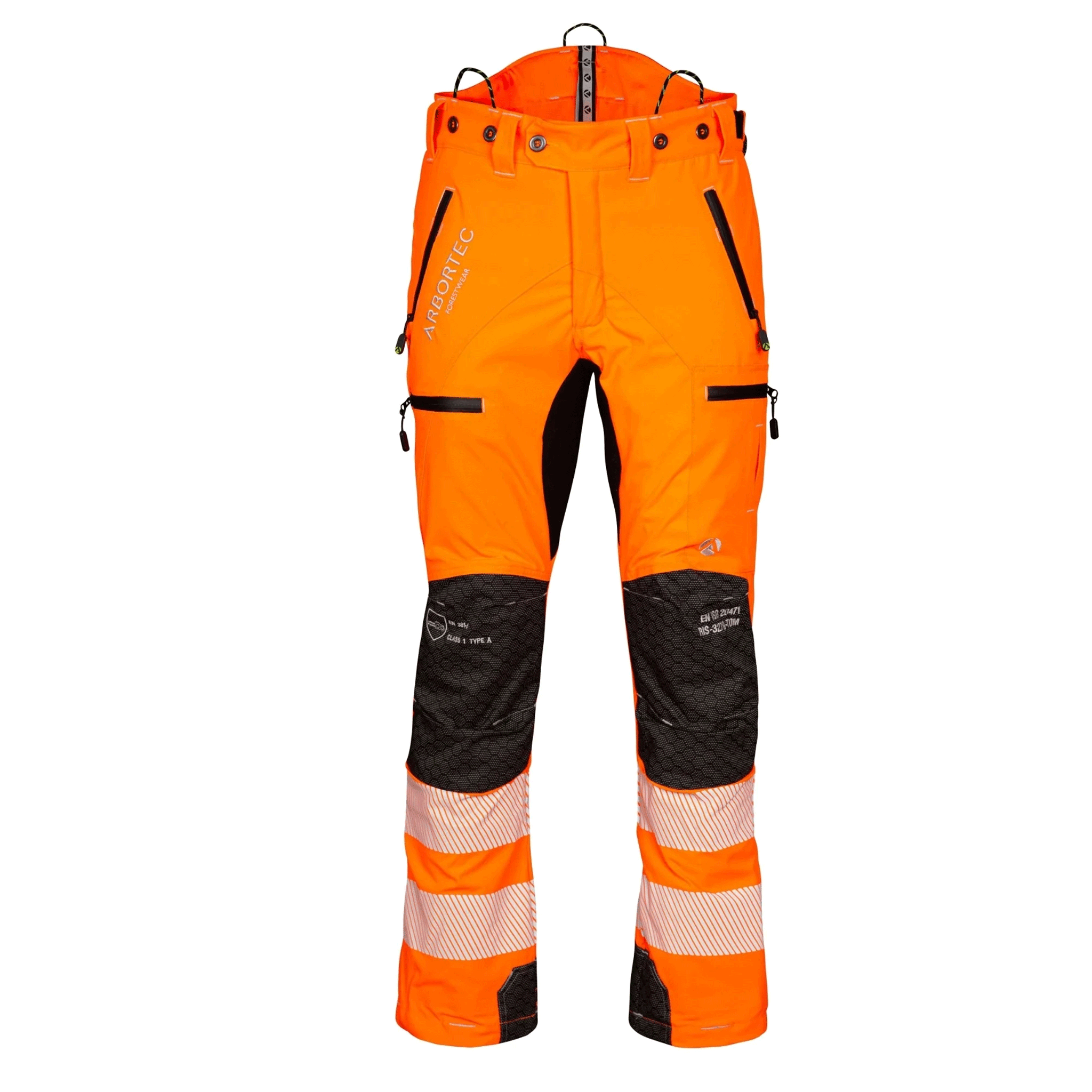 Arbortec Breatheflex Pro Chainsaw Trousers Design C Class 1 Hi-Vis Orange