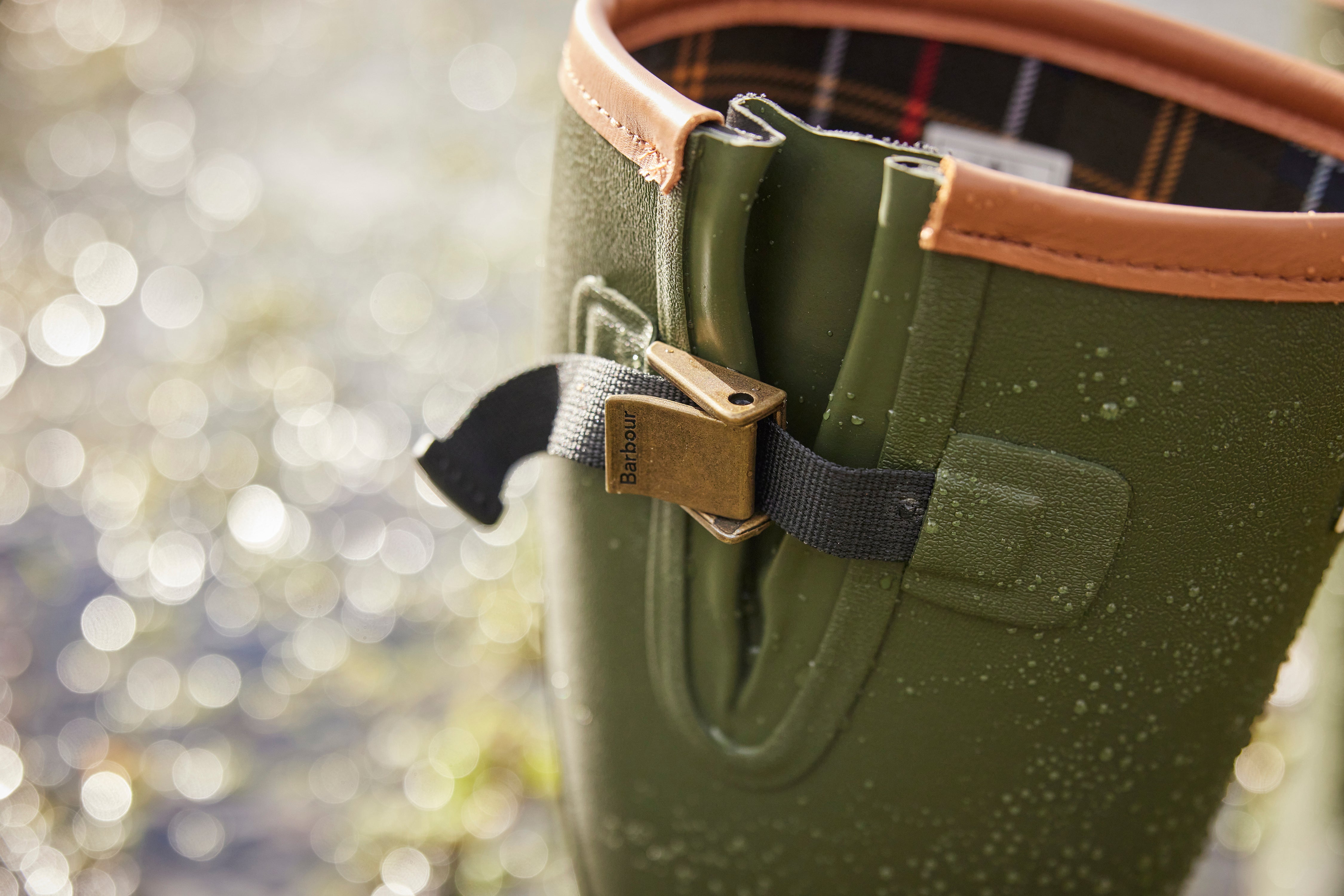 Barbour Tempest Women's Neoprene Wellington Boots Olive