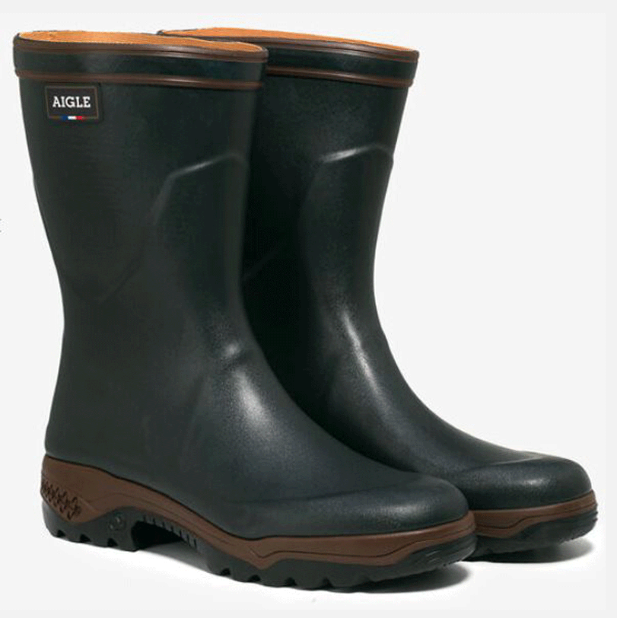 Aigle Parcours 2 Botillon Men's Short Wellington Boots Bronze