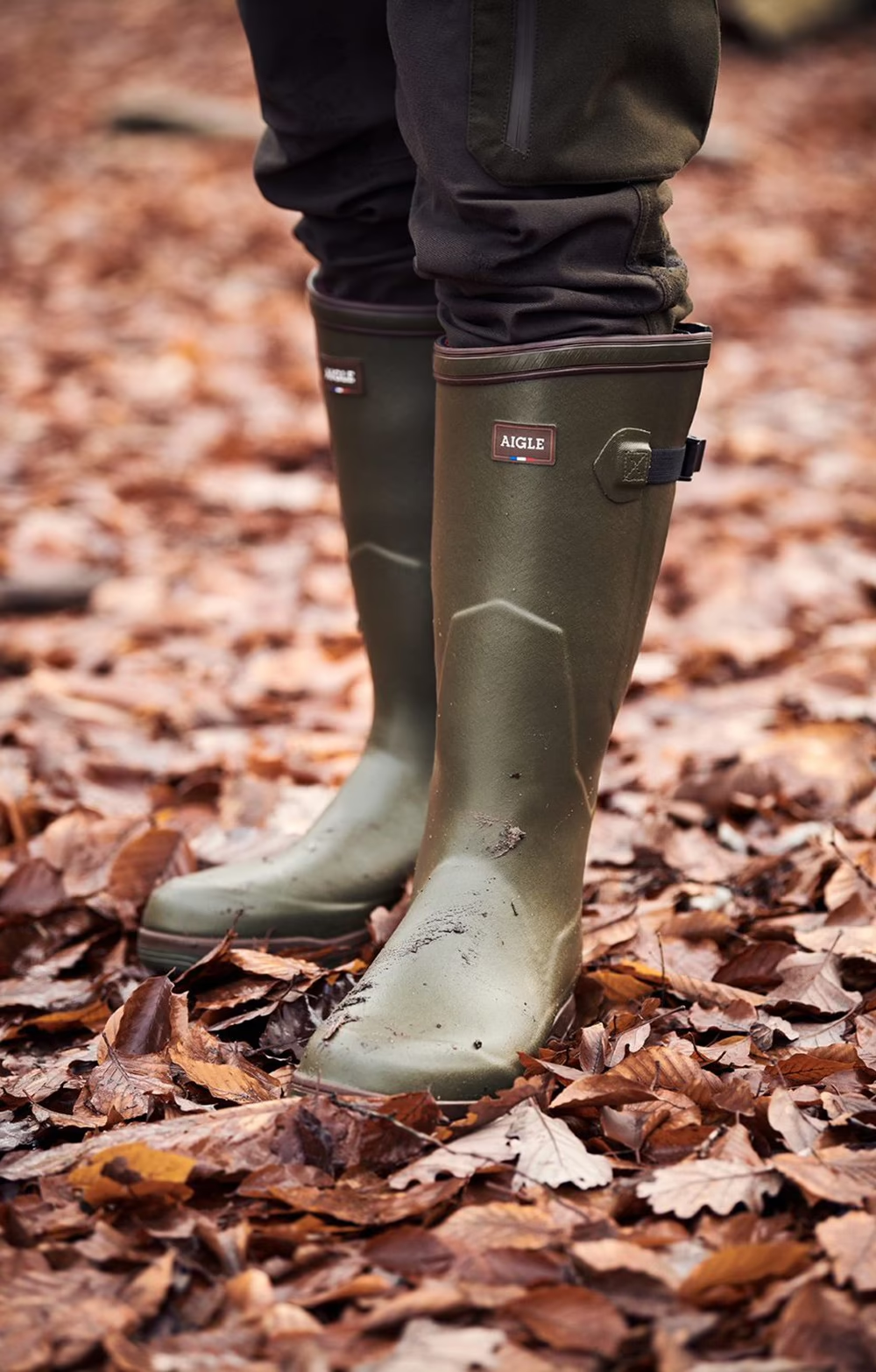 Aigle Parcours Iso Wellington Boots Kaki
