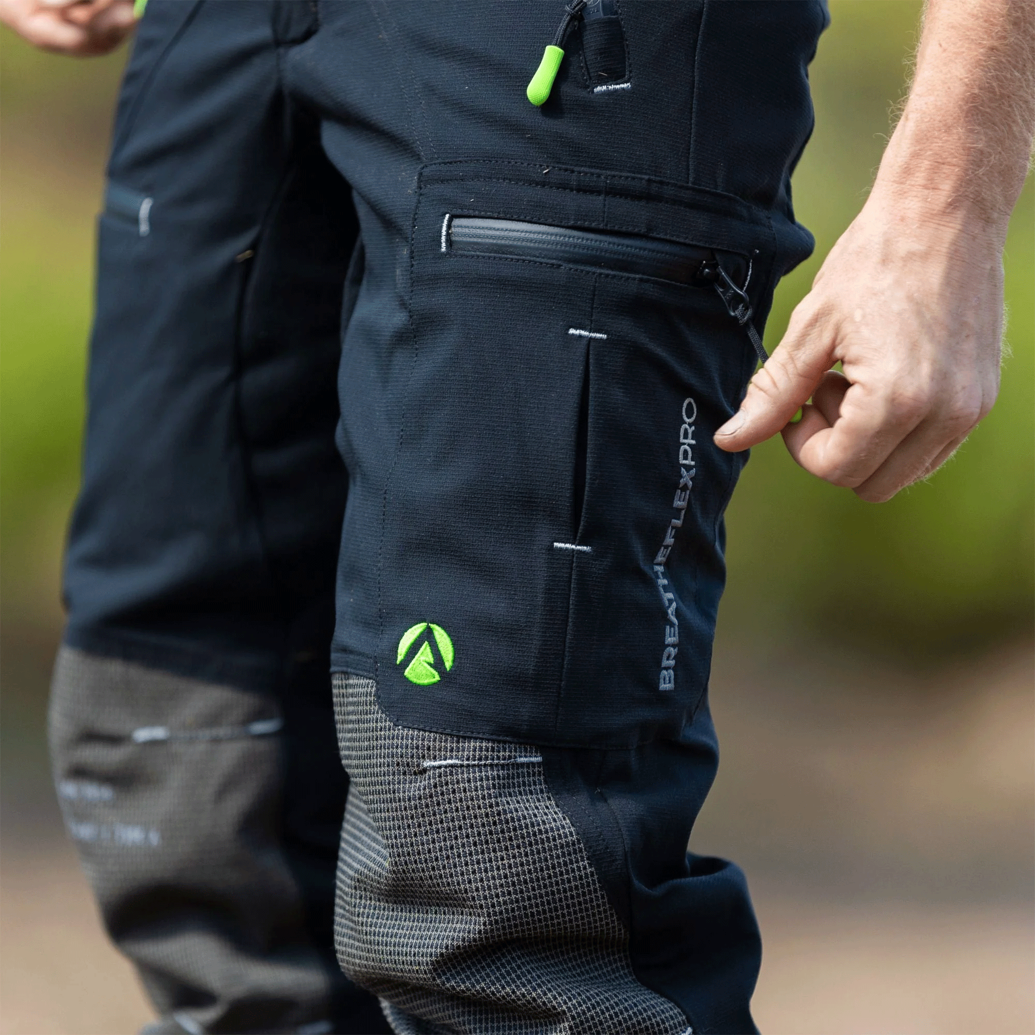 Arbortec AT4070 Breatheflex Pro Chainsaw Trousers Design C Class 1 Black