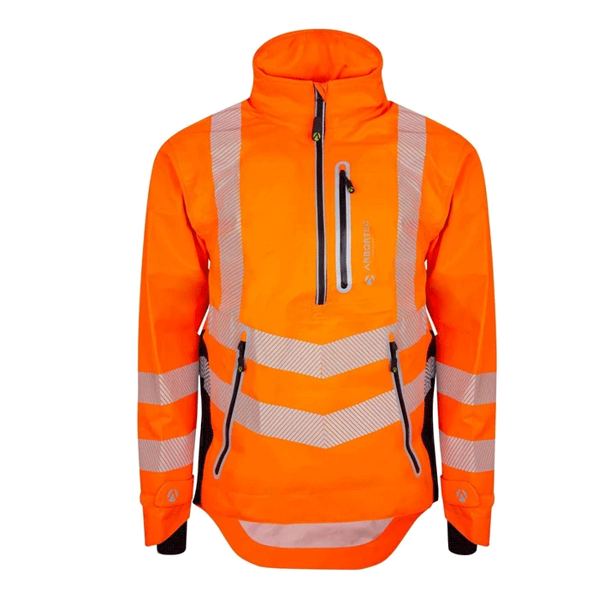 Arbortec BreatheDry Half Zip Waterproof Jacket Hi-Vis Orange