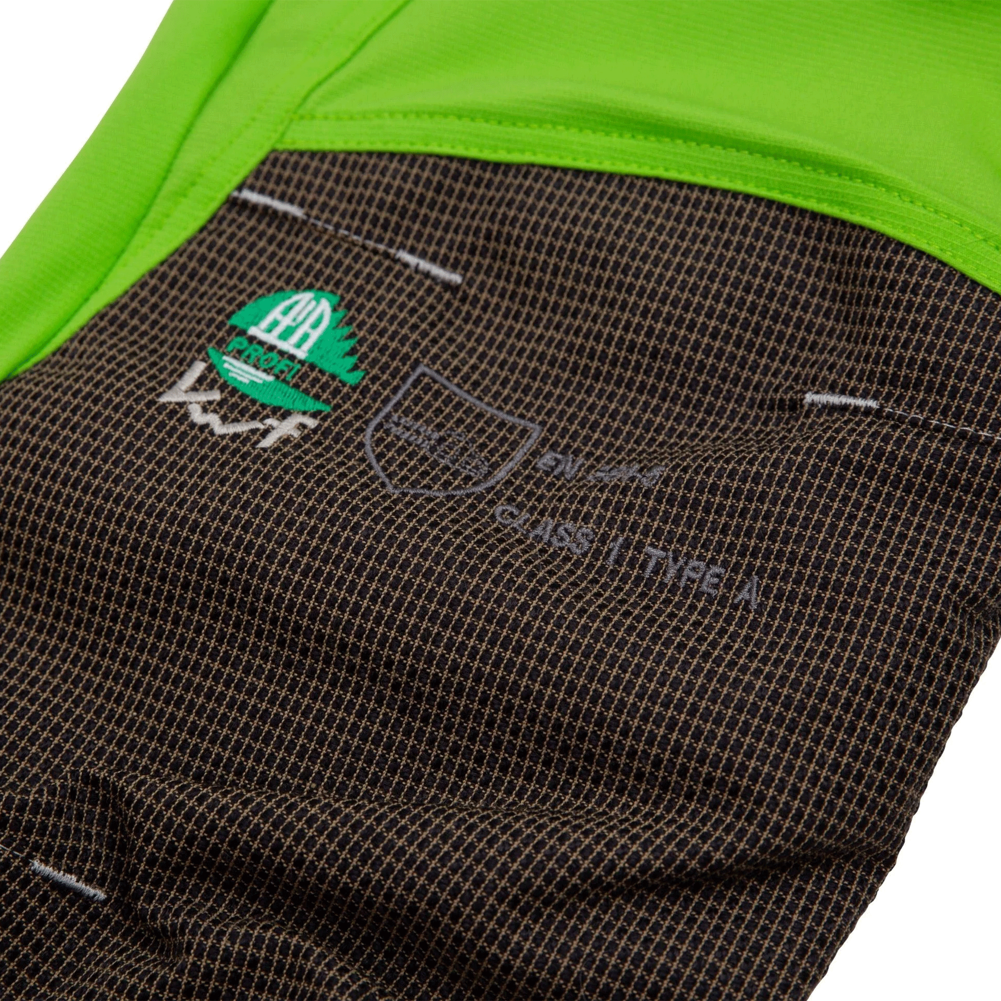Arbortec AT4060 Breatheflex Pro Chainsaw Trousers Design A Class 1 Lime