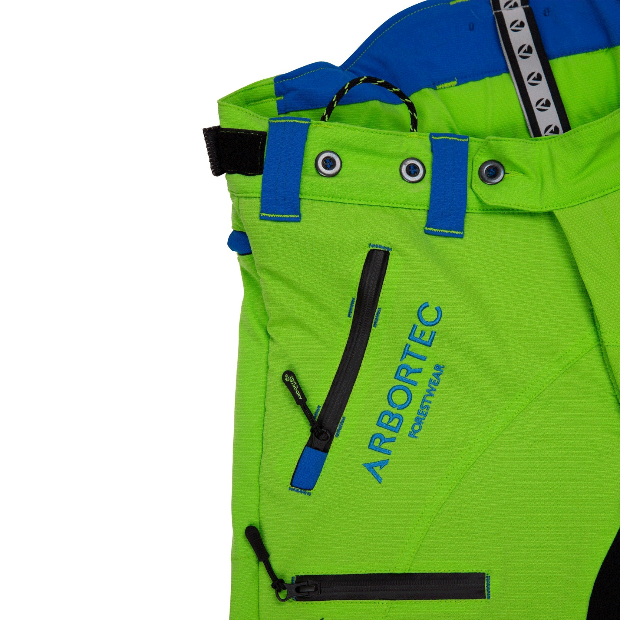 Arbortec AT4060 Breatheflex Pro Chainsaw Trousers Design A Class 1 Lime