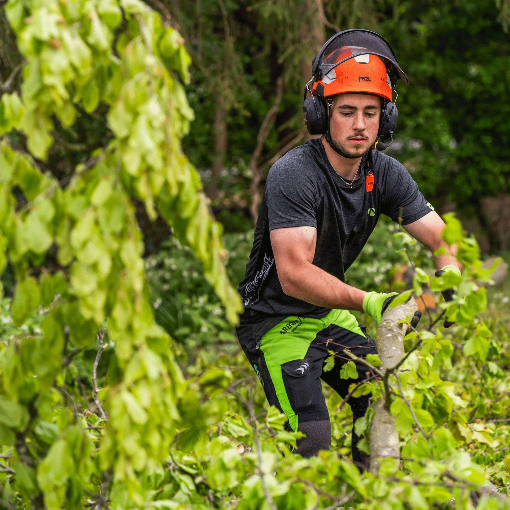 Arbortec Breatheflex Chainsaw Trousers Design A Class 1 Lime Large