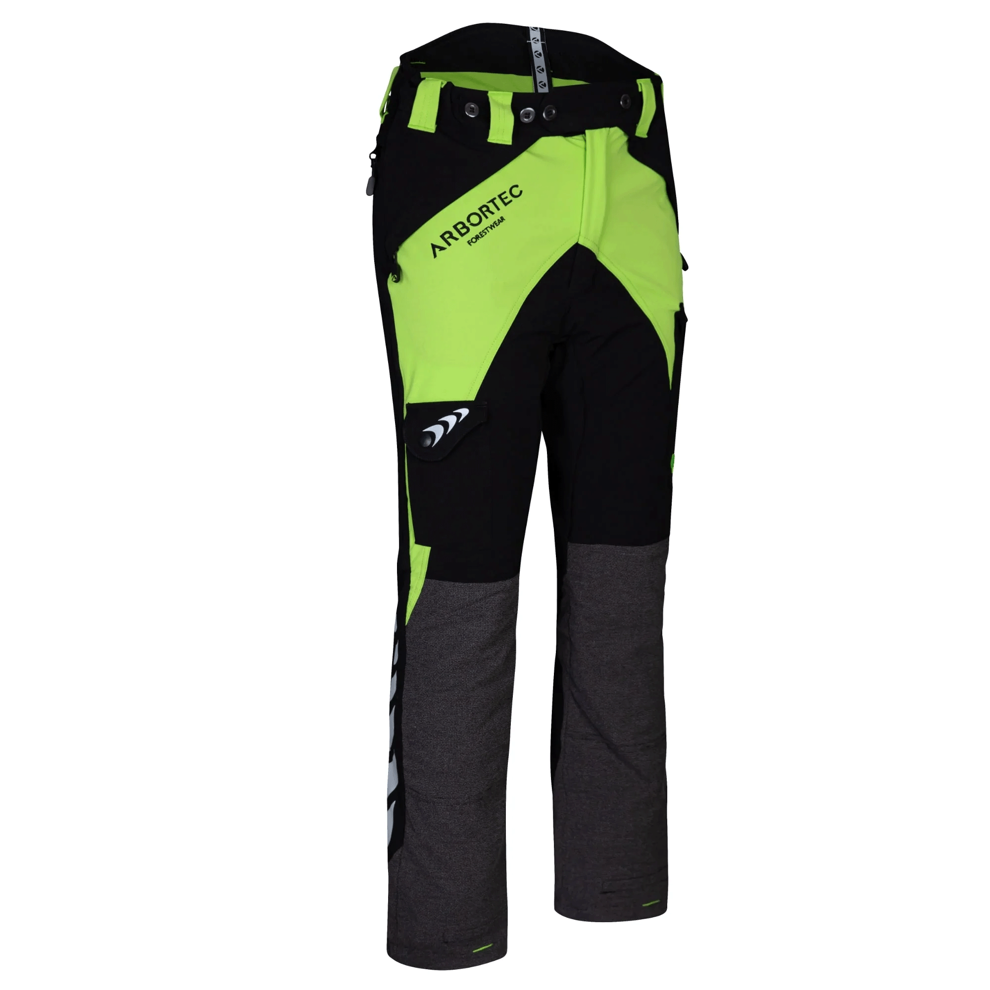Arbortec Breatheflex Chainsaw Trousers Design A Class 1 Lime Large