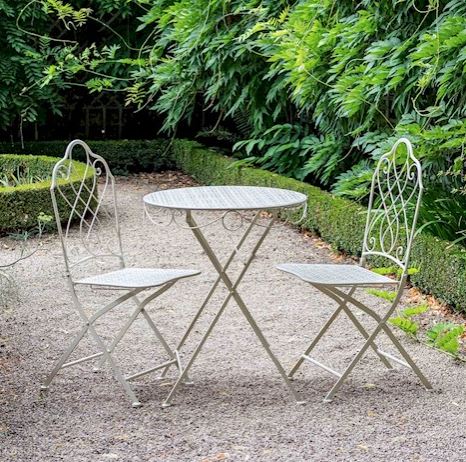 Ascalon Avalon 3pc Bistro Set Cream 2