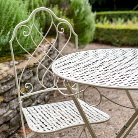 Ascalon Avalon 3pc Bistro Set Cream 4