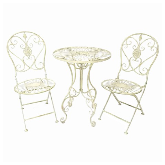 Ascalon Blaisdon 3pc Bistro Set Antique Cream 2
