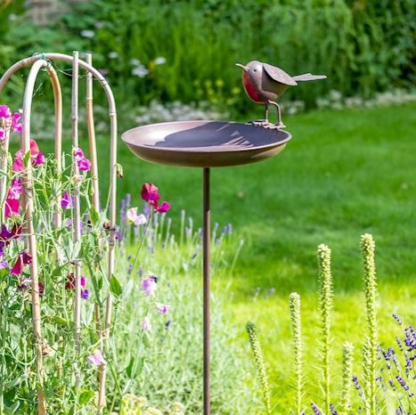 Ascalon Decorative Bird Table with Robin 1