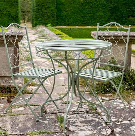 Ascalon Marrakech 3pc Bistro Set Sage Green 1