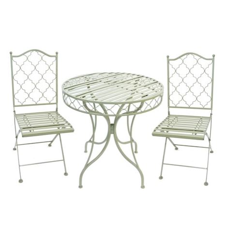 Ascalon Marrakech 3pc Bistro Set Sage Green 4