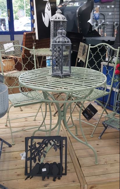 Ascalon Marrakech 3pc Bistro Set Sage Green 5