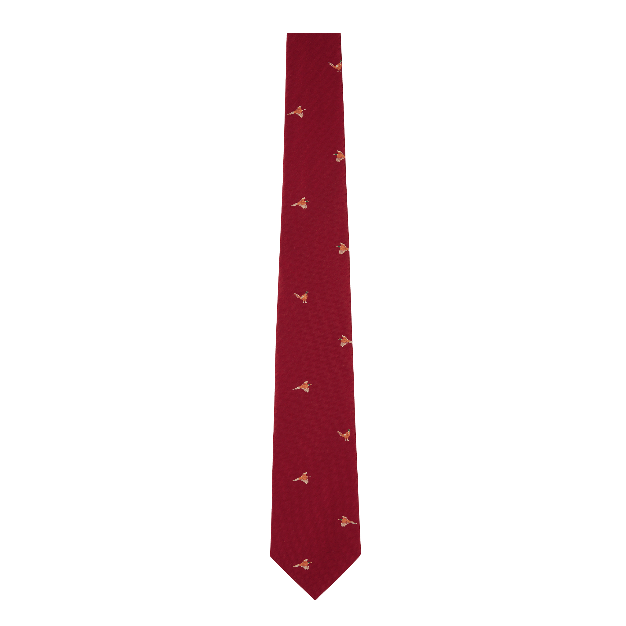 Schoffel Ashford Silk Tie in Chilli Pheasant