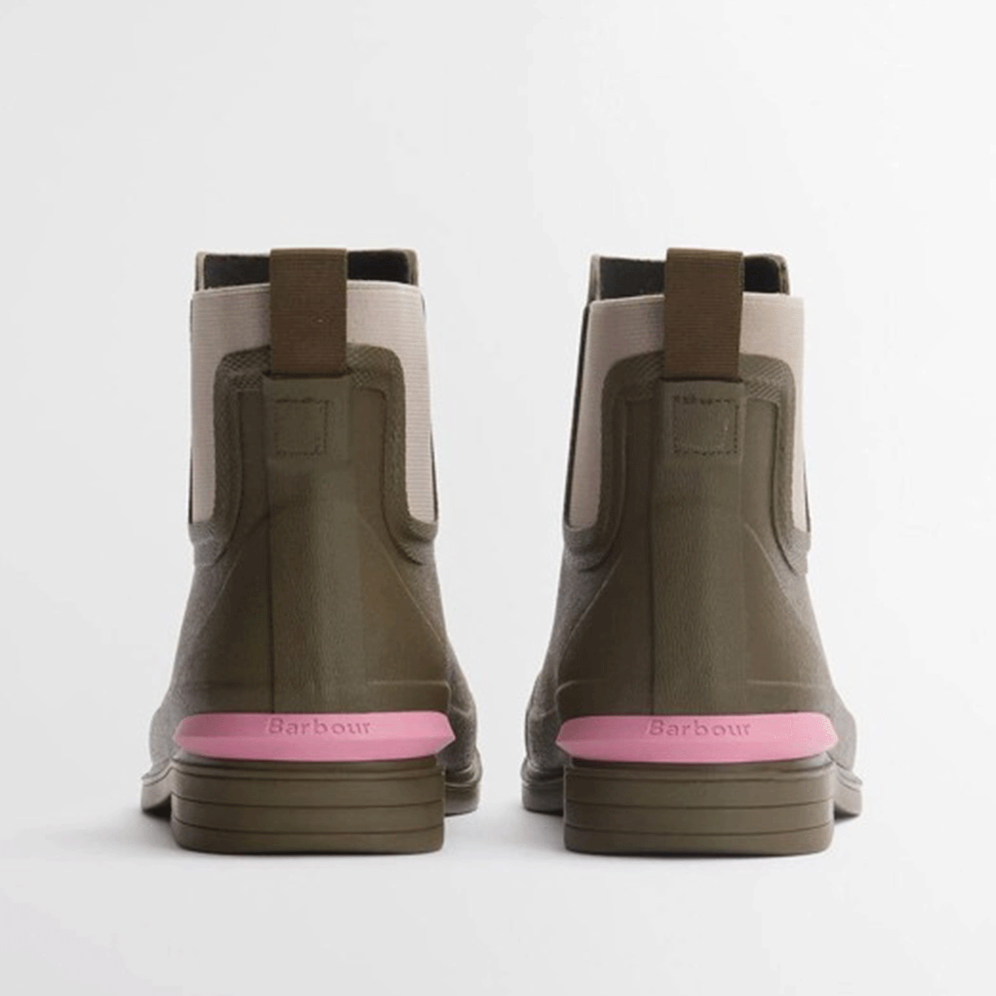 Barbour Abbeyfield Packable Ankle Wellington Boots Olive