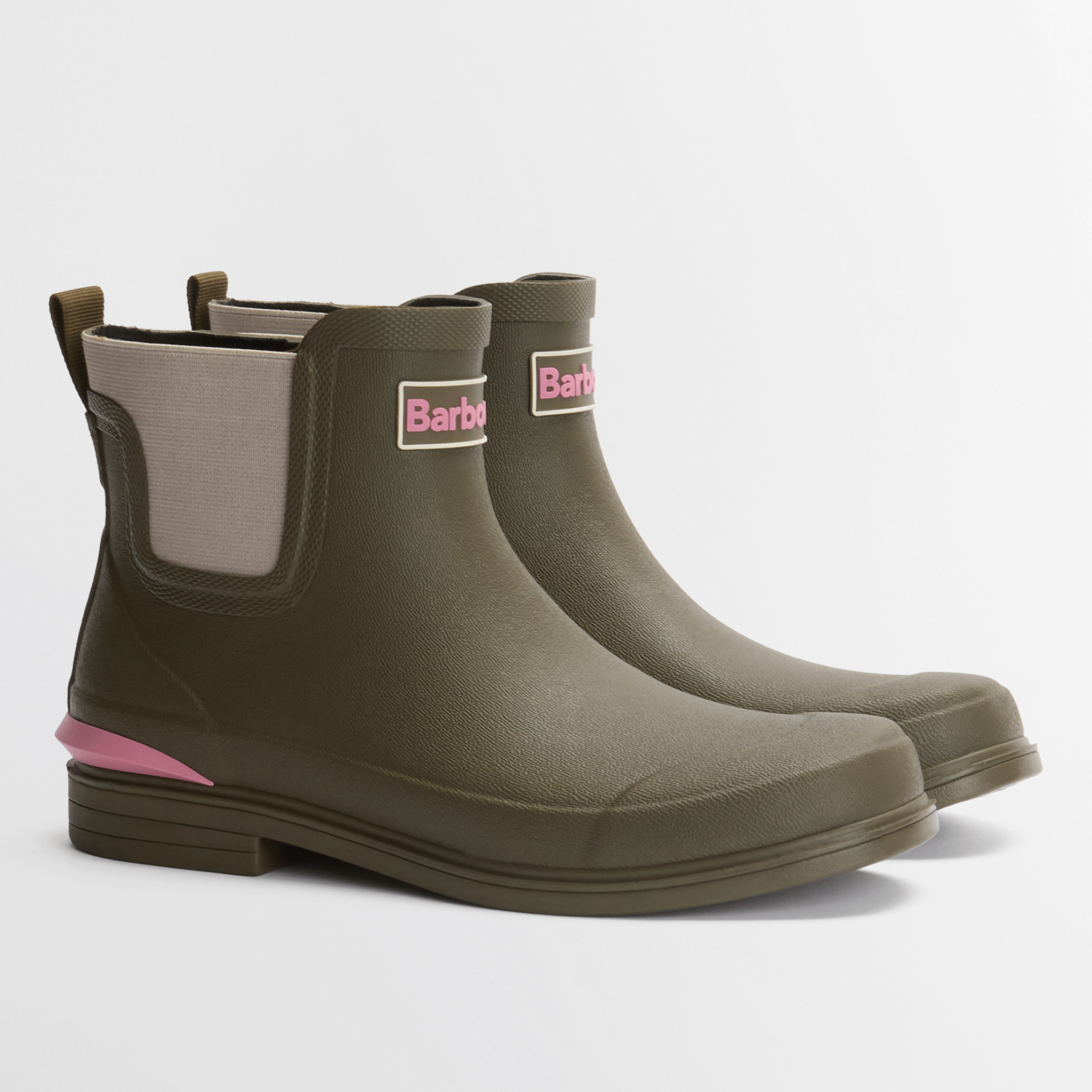 Barbour Abbeyfield Packable Ankle Wellington Boots Olive