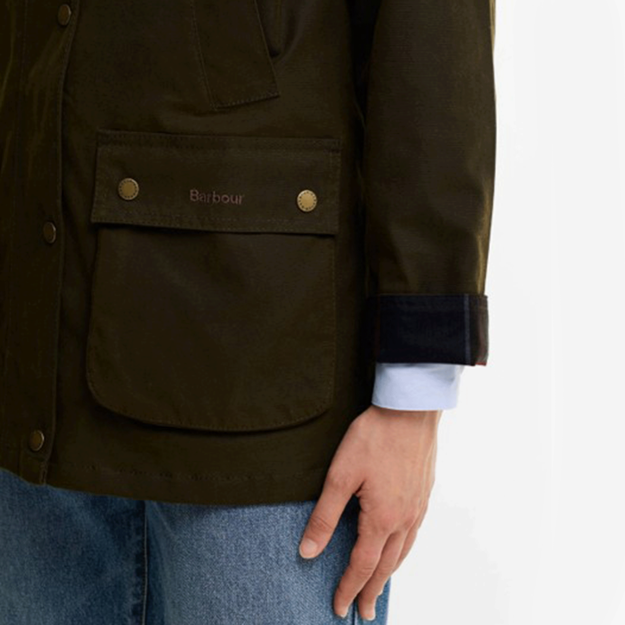 Barbour Acorn Waxed Jacket Olive
