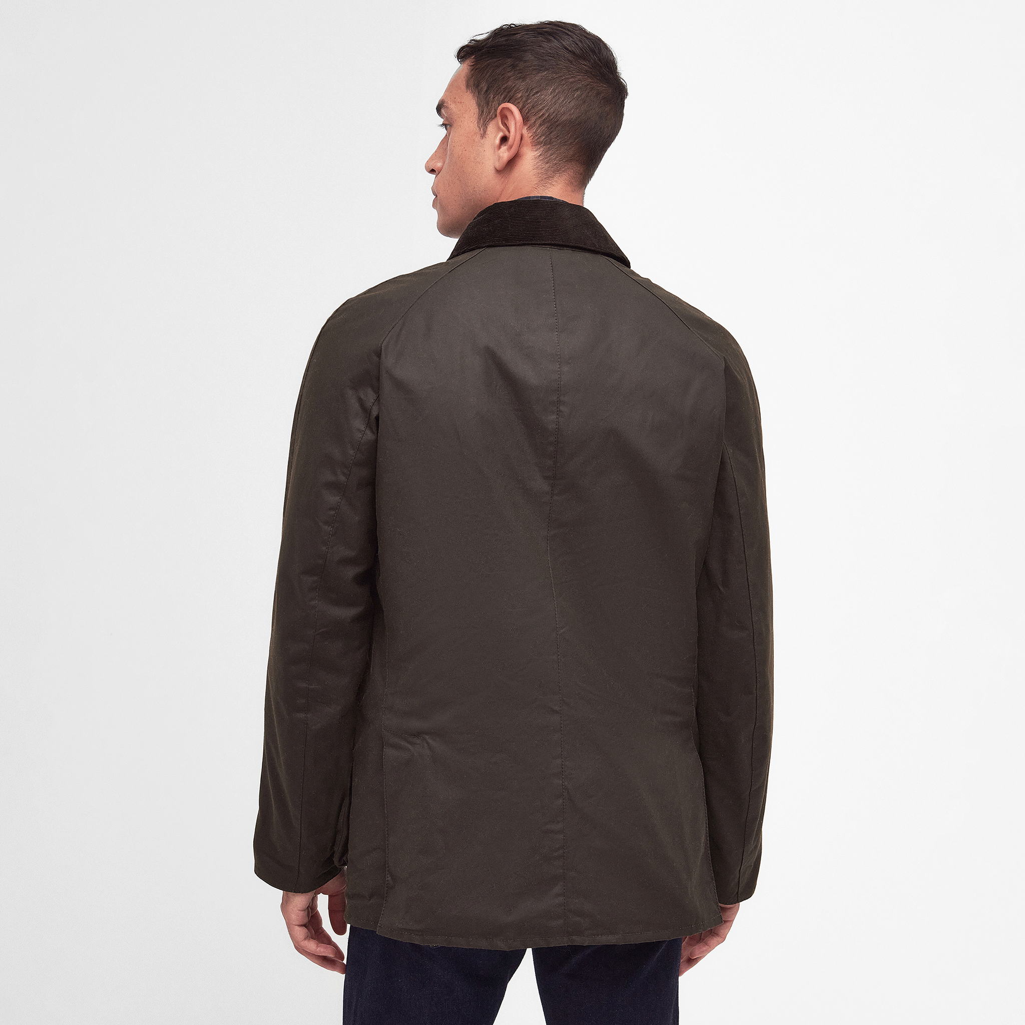 Barbour Ashby Waxed Jacket Olive Mens