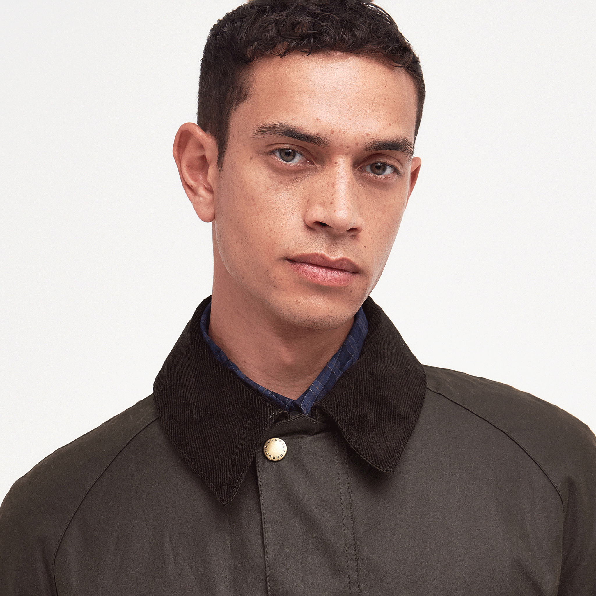 Barbour Ashby Waxed Jacket Olive Mens