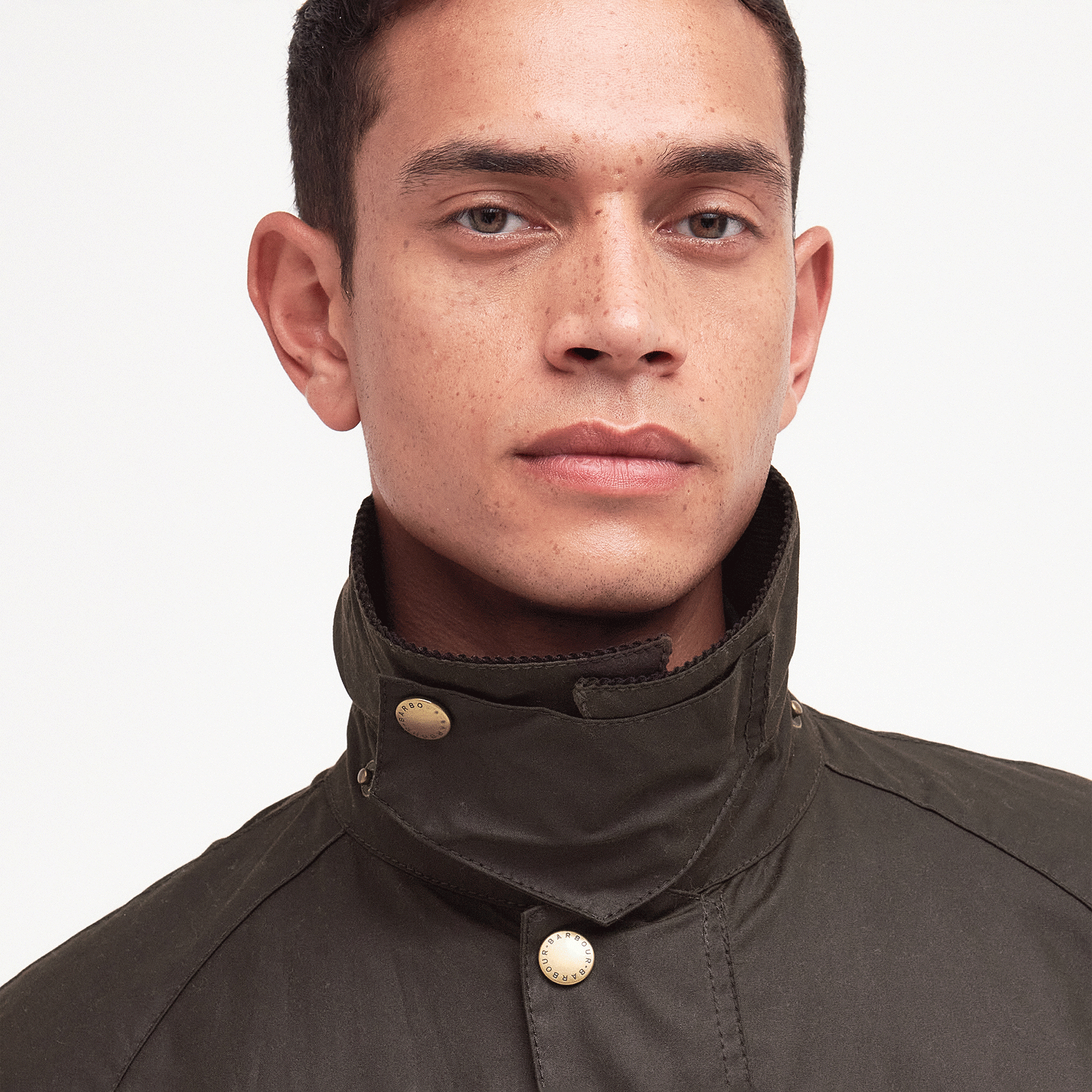 Barbour Ashby Waxed Jacket Olive Mens