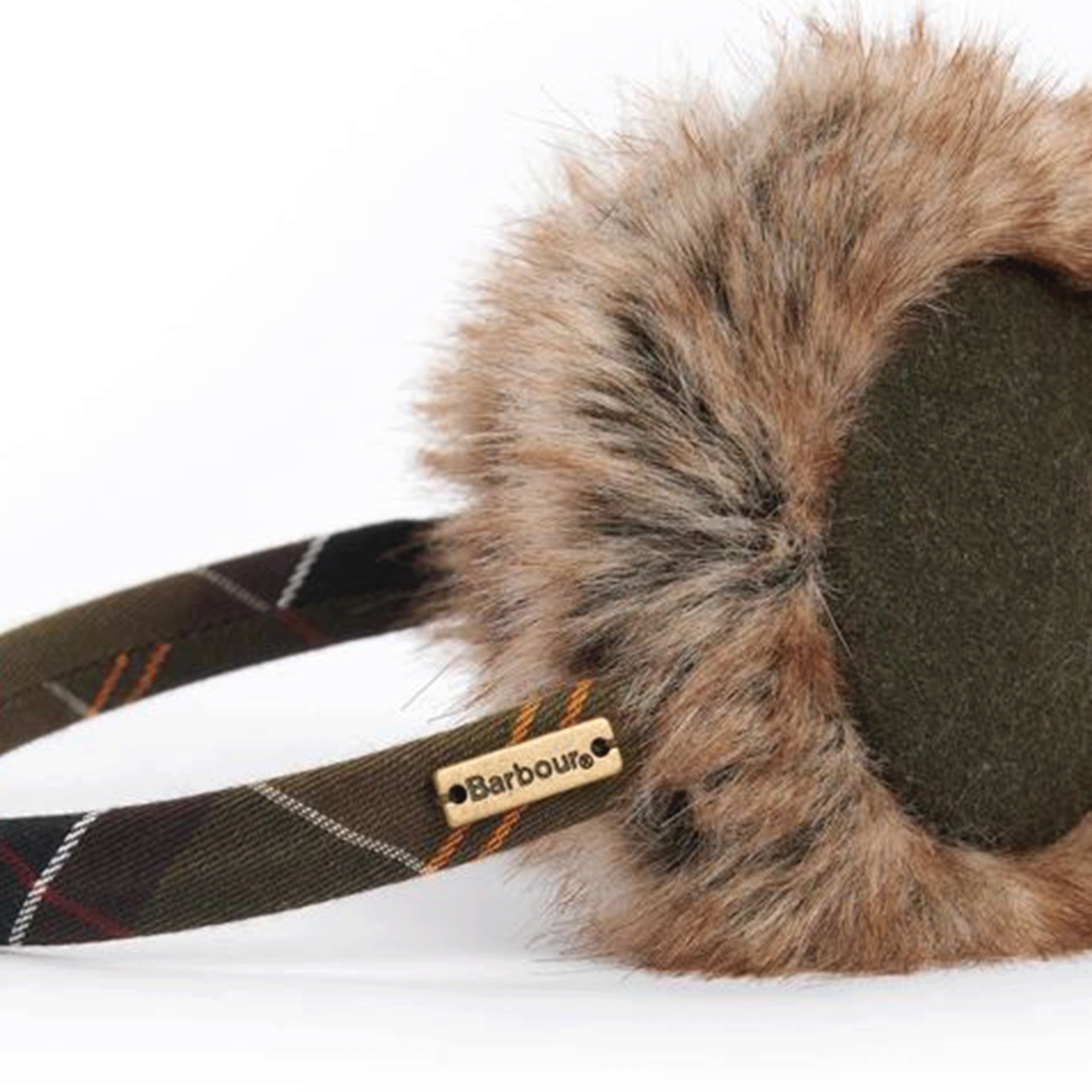 Barbour Barrhill Faux-Fur Ear Muffs Classic Tartan
