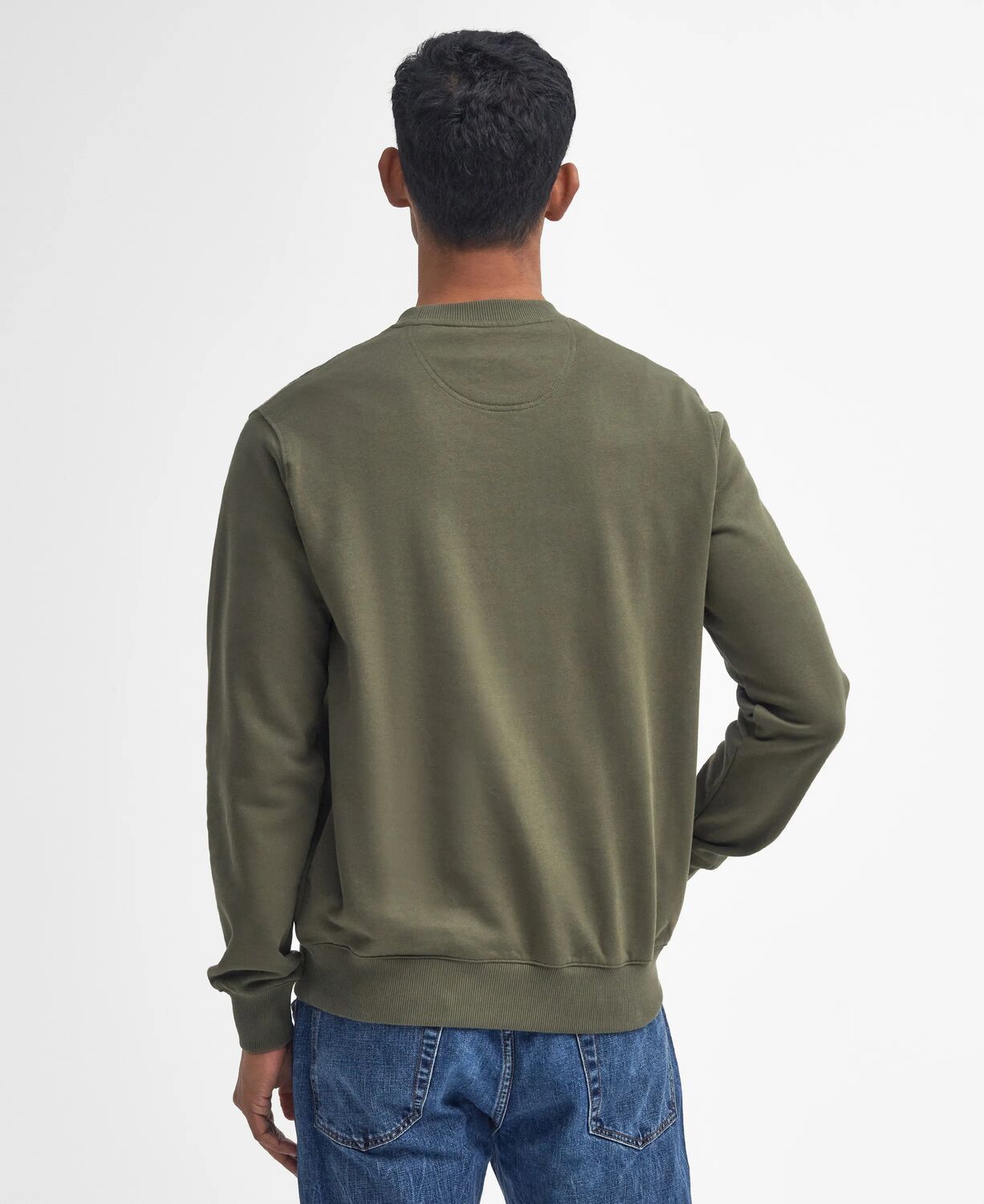 Barbour Beckhill Crew Neck Sweatshirt Mid Olive 5