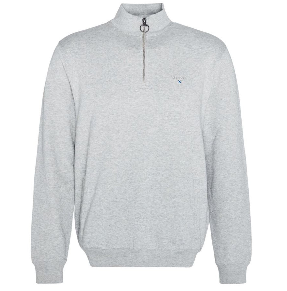 Barbour Beckhill Half Zip Sweatshirt Grey Marl 1
