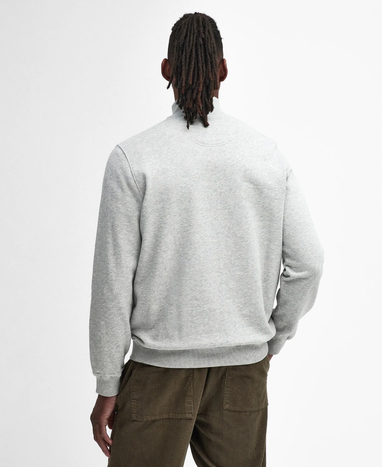 Barbour Beckhill Half Zip Sweatshirt Grey Marl 2
