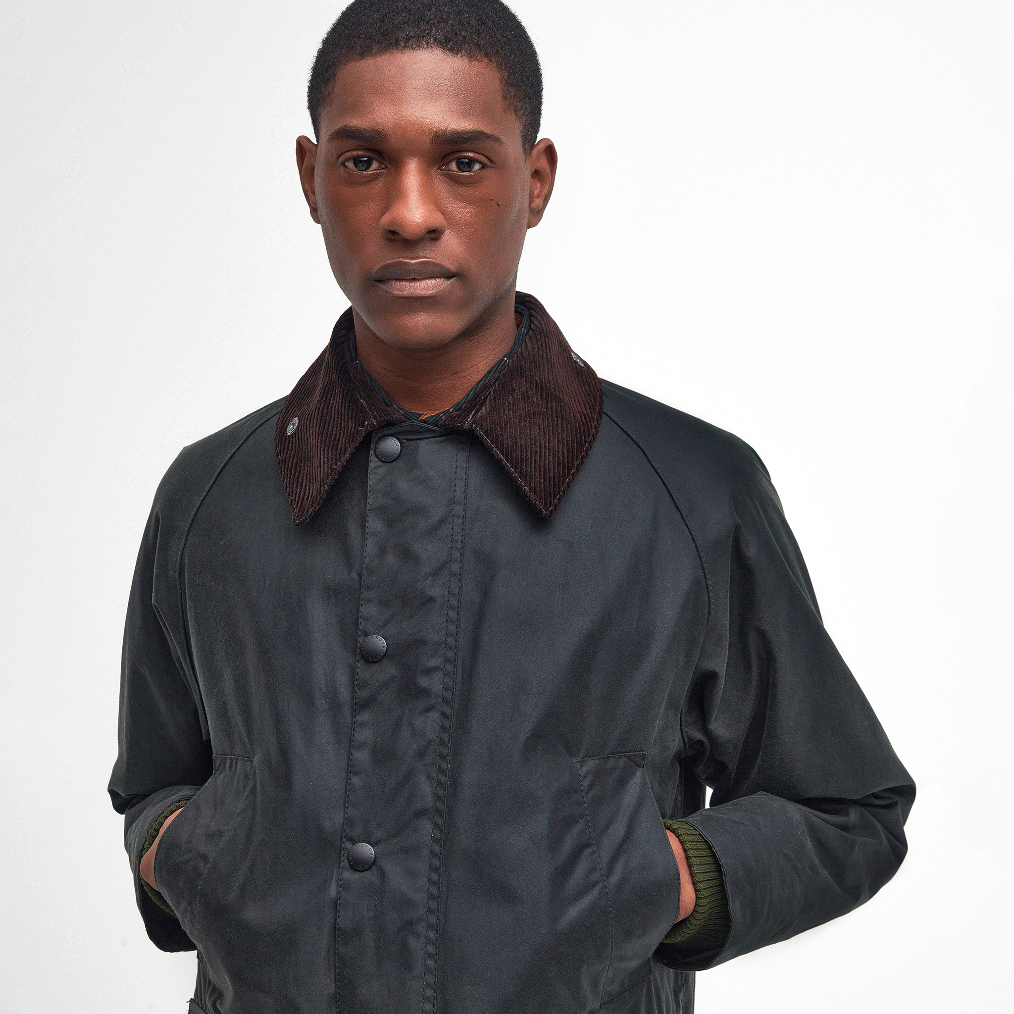 Barbour Bedale Wax Jacket Sage Mens
