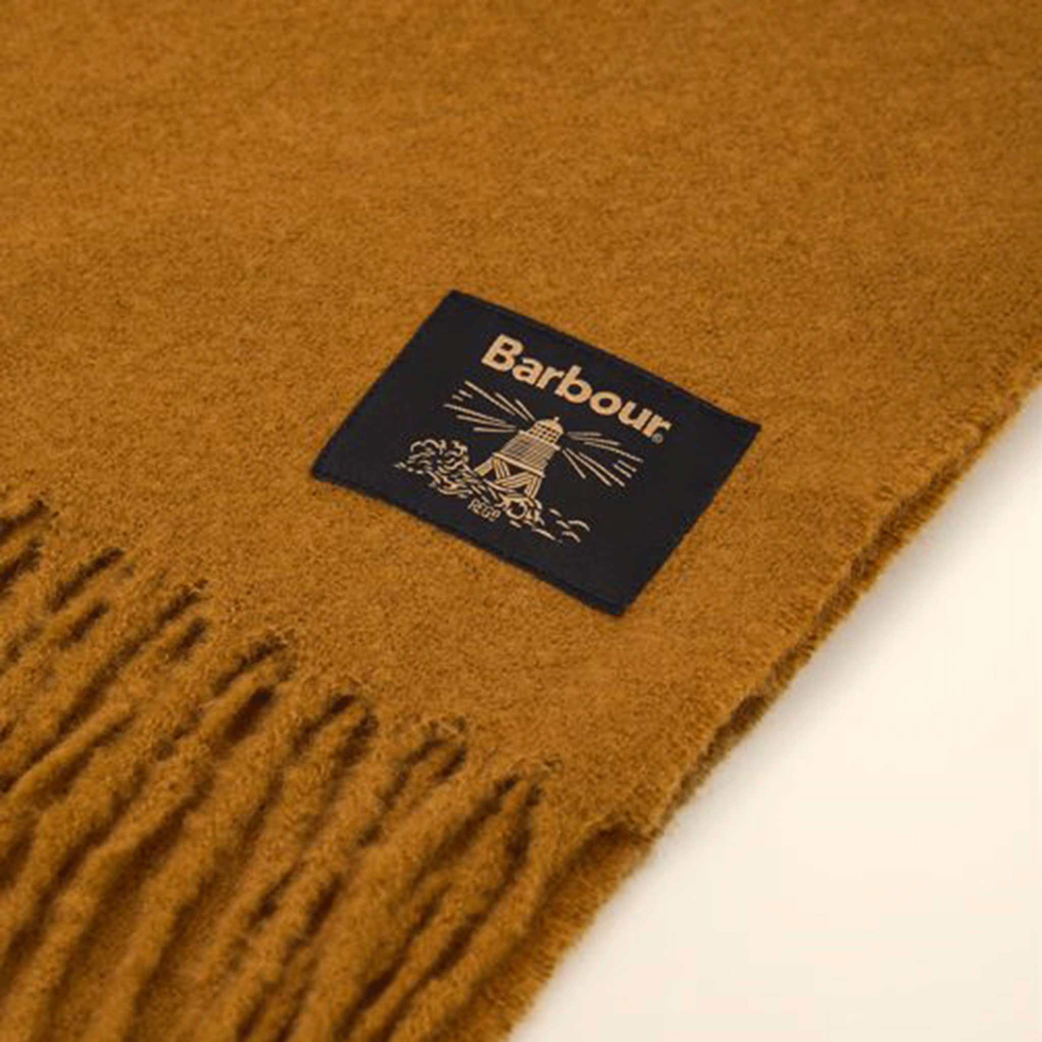 Barbour Brandy Boucle Scarf Bronze Brown