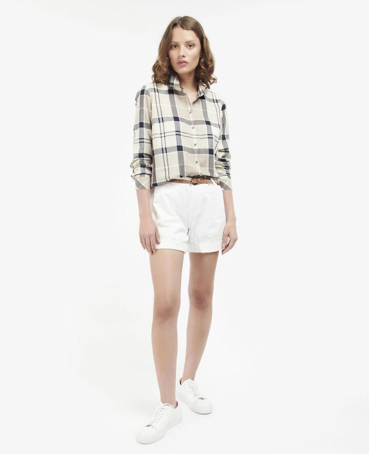 Barbour Bredon Ladies Shirt Indigo Tartan 3