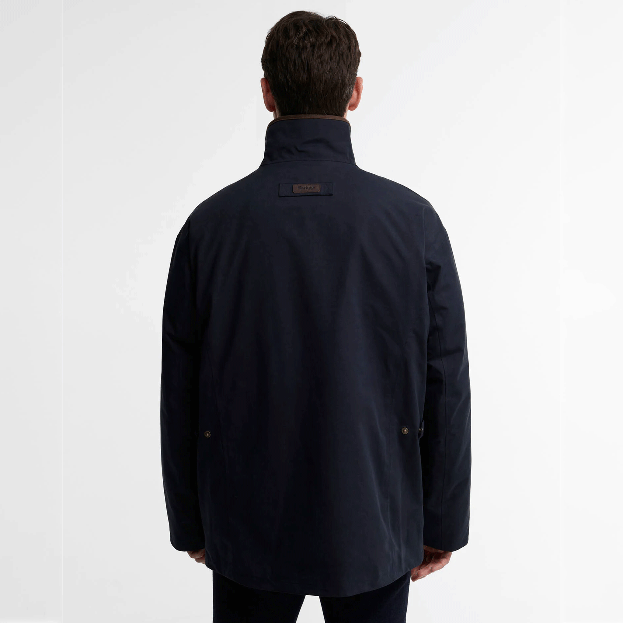 Barbour Bromfield Waterproof Jacket Dark Navy Mens