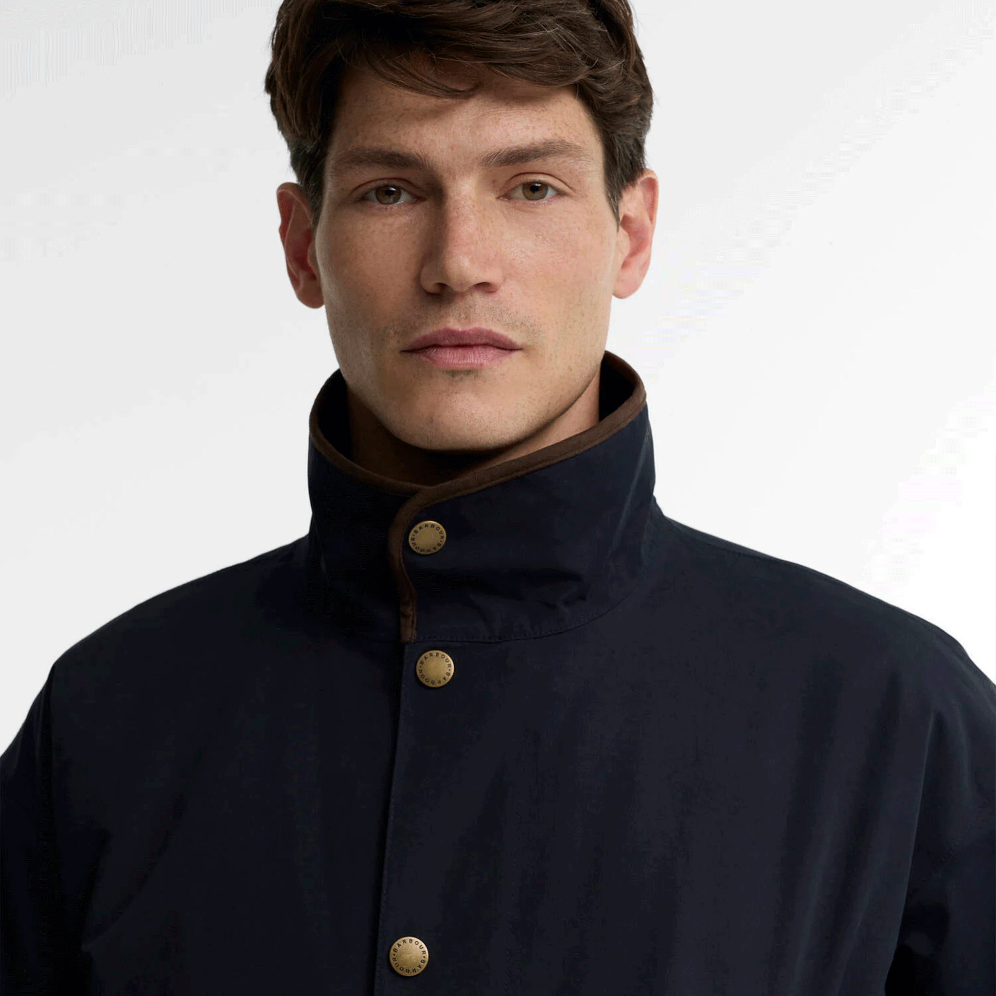 Barbour Bromfield Waterproof Jacket Dark Navy Mens