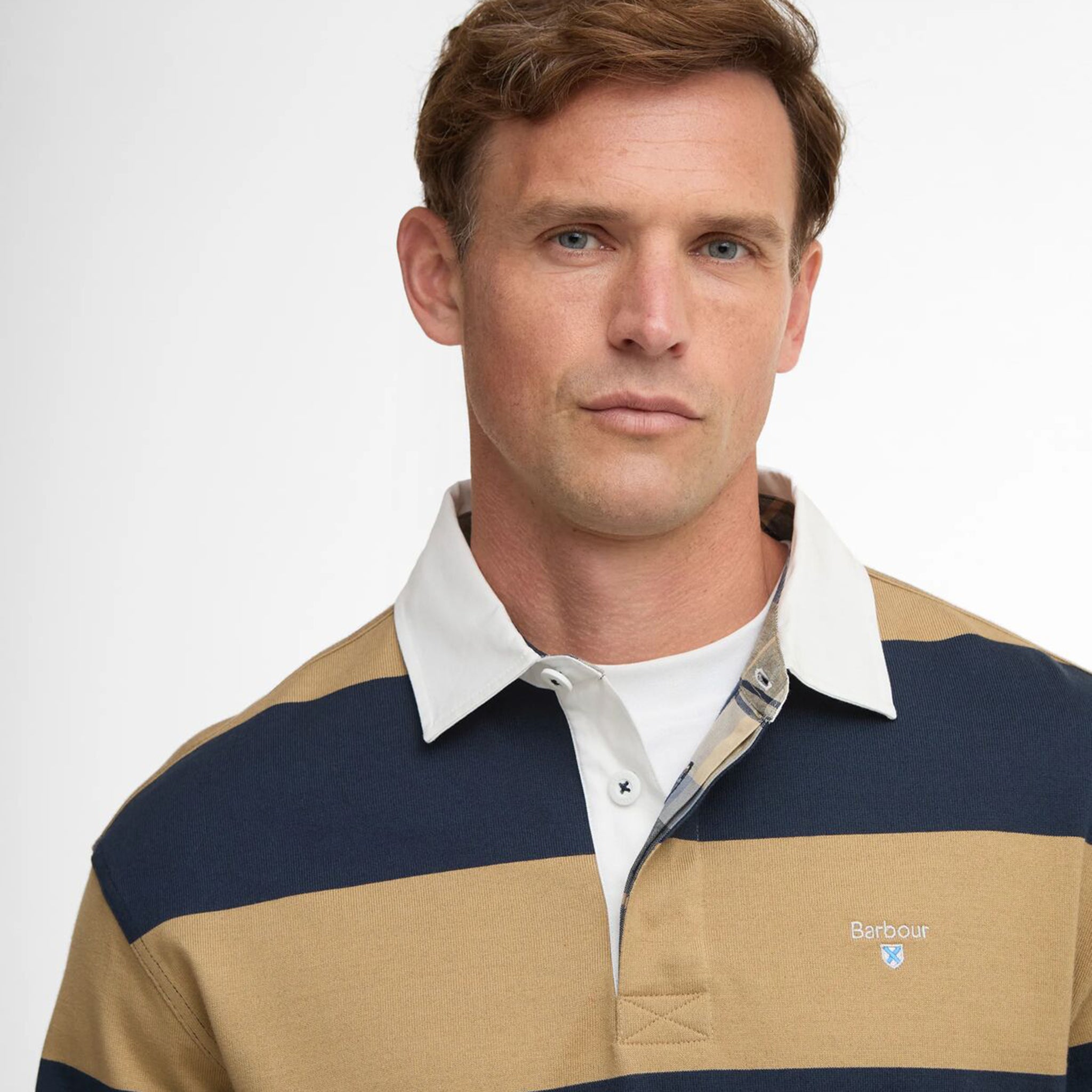 Barbour Broome Men's Rugby Shirt Navy-Trench