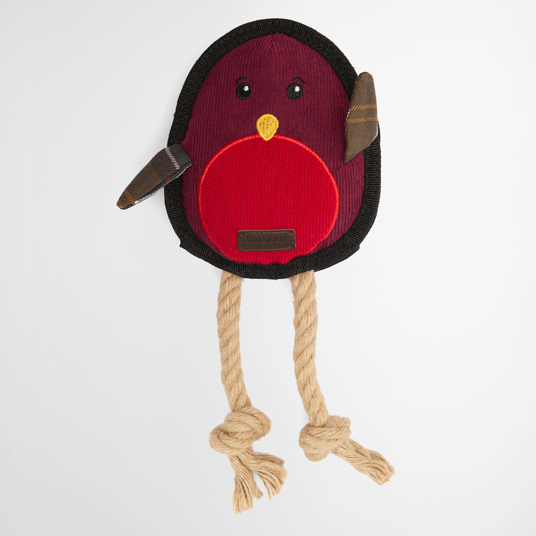Barbour Brown Robin Dog Toy Brown / Red