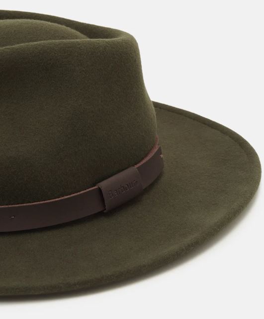 Barbour Bushman Crushable Felt Hat Olive 2