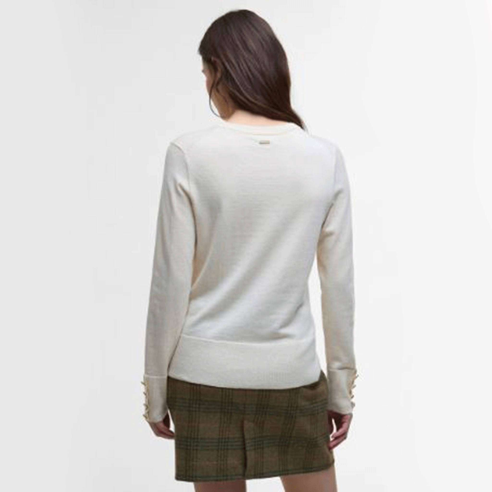 Barbour Carlby Crew Neck Jumper Birch