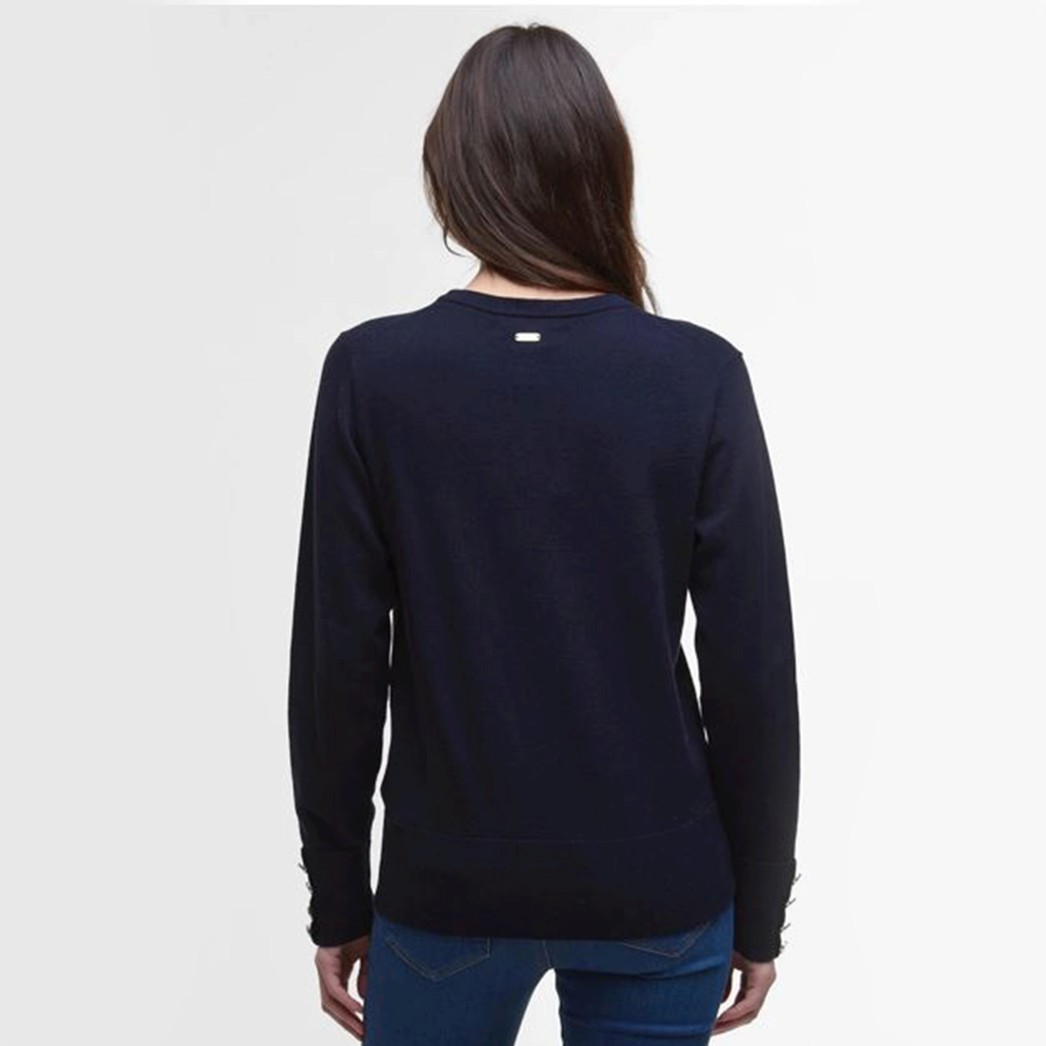 Barbour Carlby Crew Neck Jumper Navy